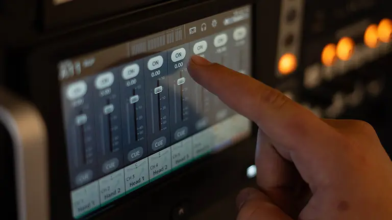 Touch Bedienfeld für Audioanlage